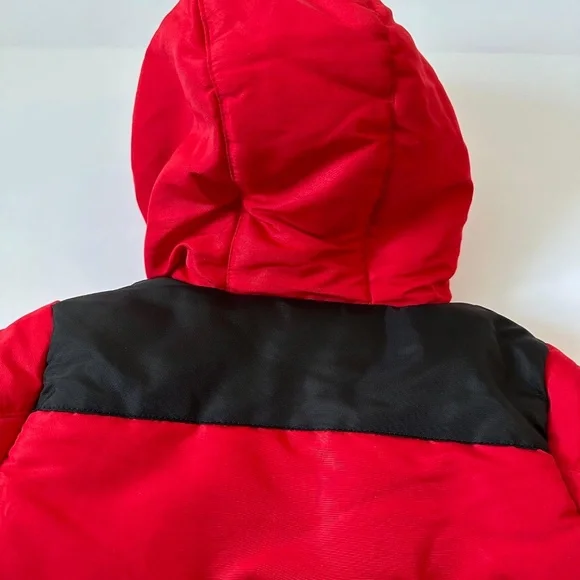 (New) Kids Winter / Raincoat Red & Black W/ Hoodie Rothschild For 12M with Hat